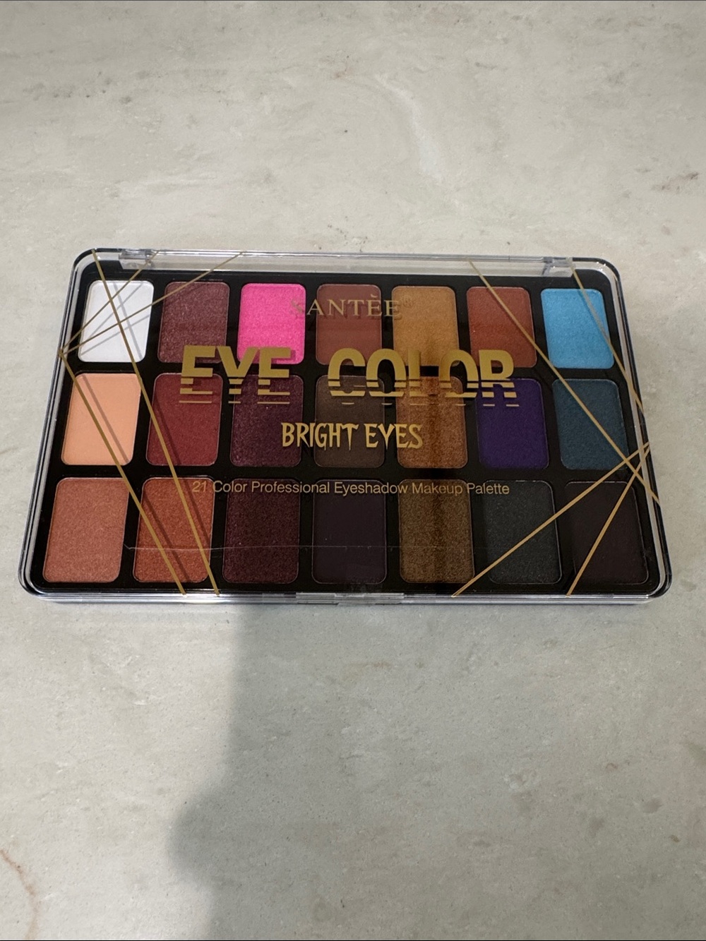 Bright Eyes 21-Color Eyeshadow Palette - Vibrant Multi-Color